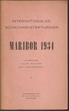 Load image into Gallery viewer, Internationales Schachmeisterturnier Maribor 1934