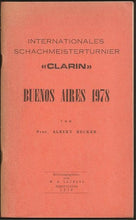 Load image into Gallery viewer, Internationales Schachmeisterturnier Buenos Aires (Clarin) 1978