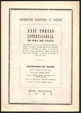 Load image into Gallery viewer, XXII Torneo Internacional de Ajedrez Mar del Plata 21 de Marzo 10 de Abril 1959 (Daily Bulletins)