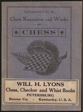 Load image into Gallery viewer, Catalogue No 10. Chess Requisites and Works on Chess