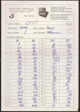 Load image into Gallery viewer, 38th Biel Chess Festival Tournament, Christian Bauer v Hikaru Nakamura (Score Sheet)