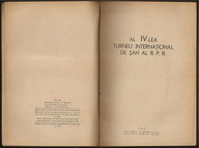 Load image into Gallery viewer, Al IV-lea Turneu International de Sah al R.P.R.