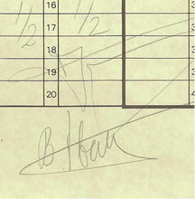 Load image into Gallery viewer, 1st International Tal Memorial Chess tournament Riga 1995 Vassily Ivanchuk v Jan Timman (Score Sheet)