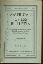 Load image into Gallery viewer, American Chess Bulletin Volume 38