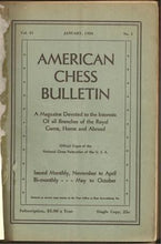 Load image into Gallery viewer, American Chess Bulletin Volume 31