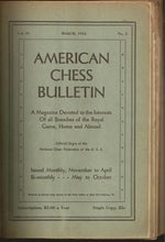 Load image into Gallery viewer, American Chess Bulletin Volume 31