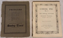 Load image into Gallery viewer, Chess Pie No 3: The Official Souvenir of the International Tournament, Nottingham, August 1936