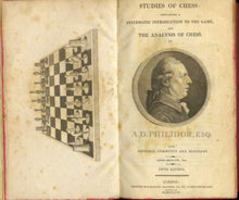 Load image into Gallery viewer, Studies of Chess: Containing a Systematic Introduction to the Game; and the Analysis of Chess