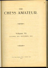 Load image into Gallery viewer, The Chess Amateur Volume VI