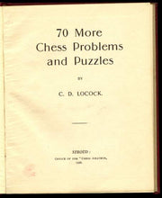 Load image into Gallery viewer, 70 More Chess Problems and Puzzles