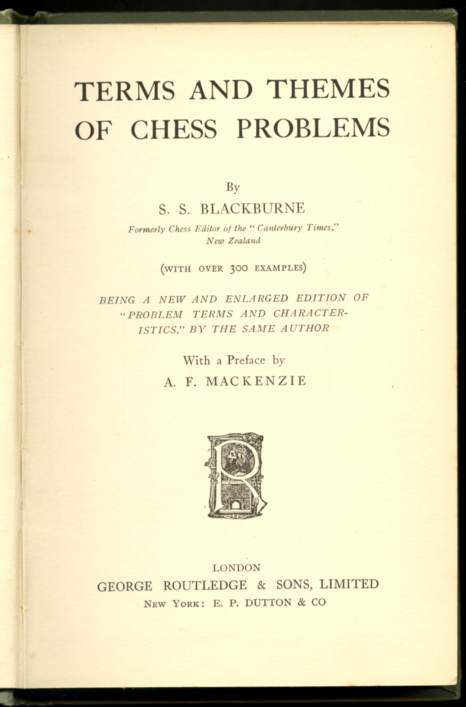 Chess Problems - Chess Terms 