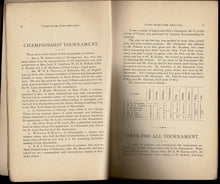 Load image into Gallery viewer, Fourth annual report of the United States Chess Association with twenty-six games, played at the Lexington, Ky., meeting, the constitution as amended, and a list of members

