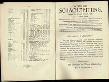 Load image into Gallery viewer, Wiener SchachZeitung. Organ fur das gesamte Schachleben. Volume IV (4)
