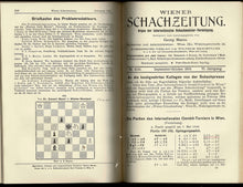 Load image into Gallery viewer, Wiener Schach-Zeitung. Organ fur das gesamte Schachleben Volume VI (6)
