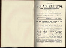 Load image into Gallery viewer, Wiener SchachZeitung. Organ für das gesamte Schachleben Volume VIII (8)
