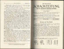 Load image into Gallery viewer, Wiener SchachZeitung. Organ für das gesamte Schachleben Volume VIII (8)
