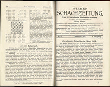 Load image into Gallery viewer, Wiener Schach-Zeitung. Organ fur das gesamte Schachleben Volume X (10)
