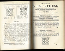 Load image into Gallery viewer, Wiener Schach-Zeitung. Organ fur das gesamte Schachleben Volume XIII (13)
