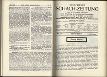 Load image into Gallery viewer, Wiener Schach-Zeitung. Organfur das gesamte Schachleben, Volume I (1)
