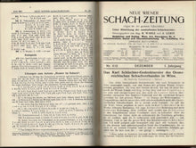 Load image into Gallery viewer, Wiener Schach-Zeitung. Organfur das gesamte Schachleben, Volume I (1)
