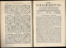 Load image into Gallery viewer, Wiener Schach-Zeitung. Organ fur das gesamte Schachleben, Volume IV (4)
