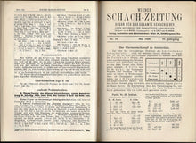 Load image into Gallery viewer, Wiener Schach-Zeitung. Organ fur das gesamte Schachleben, Volume IV (4)
