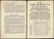 Load image into Gallery viewer, Wiener Schach-Zeitung. Organ fur das gesamte Schachleben, Volume IV (4)
