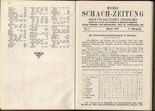 Load image into Gallery viewer, Wiener Schach-Zeitung. Organ fur das gesamte Schachleben Volume V (5)
