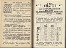 Load image into Gallery viewer, Wiener Schach-Zeitung. Organ für das gesamte Schachleben Volume VI (6)
