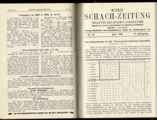 Load image into Gallery viewer, Wiener Schach-Zeitung. Organ für das gesamte Schachleben Volume VI (6)
