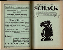 Load image into Gallery viewer, Tidskrift för Schack, Volume 47
