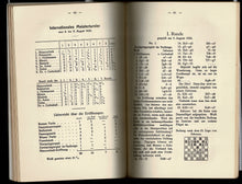 Load image into Gallery viewer, Kongressbuch Hannover 1926. Festschrift zum 50 jahrigen Jubilanum des Hannoverschen Schachklubs 1876-1926
