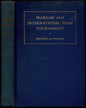 Load image into Gallery viewer, Book of the Warsaw 1935 International Chess Team Tournament.
