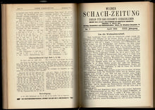Load image into Gallery viewer, Wiener Schach-Zeitung. Organ fur das gesamte Schachleben Volume XXXI (31)
