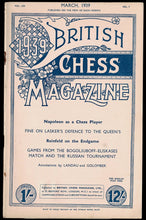 Load image into Gallery viewer, British Chess Magazine LIX (59)
