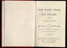 Load image into Gallery viewer, Chess players&#39; annual and club directory 1892
