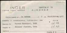 Load image into Gallery viewer, Game score sheet of 2nd Capablanca Memorial
