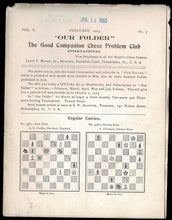Load image into Gallery viewer, Our Folder, The Good Companion Chess Problem Club International Volume X
