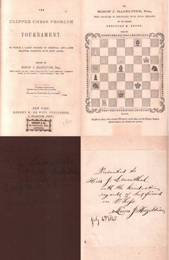 The clipper chess problem tournament. To which a large number of original, and a few selected positions have been added