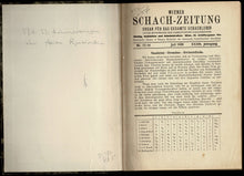 Load image into Gallery viewer, Draft letter written in pencil in German with Wiener Schachzeitung
