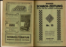 Load image into Gallery viewer, Wiener Schach-Zeitung. Organ für das gesamte Schachleben Volume V (5)
