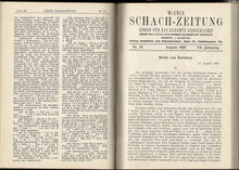 Load image into Gallery viewer, Wiener Schach-Zeitung. Organ fur das gesamte Schachleben, Volume VII (7)
