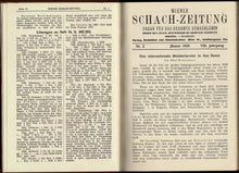 Load image into Gallery viewer, Wiener Schach-Zeitung. Organ fur das gesamte Schachleben, Volume VIII (8)
