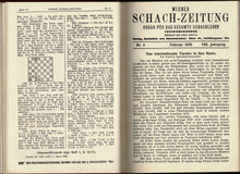 Load image into Gallery viewer, Wiener Schach-Zeitung. Organ fur das gesamte Schachleben, Volume VIII (8)
