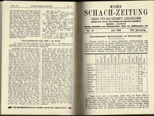 Load image into Gallery viewer, Wiener Schach-Zeitung. Organ fur das gesamte Schachleben, Volume VIII (8)
