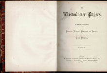 Load image into Gallery viewer, The Westminster Papers. A Monthly Journal of Chess, Whist, Games of Skill and the Drama, Volume V (5)
