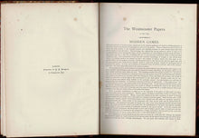 Load image into Gallery viewer, The Westminster Papers. A Monthly Journal of Chess, Whist, Games of Skill and the Drama, Volume V (5)
