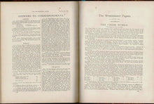 Load image into Gallery viewer, The Westminster Papers. A Monthly Journal of Chess, Whist, Games of Skill and the Drama, Volume V (5)
