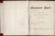 Load image into Gallery viewer, The Westminster Papers. A Monthly Journal of Chess, Whist, Games of Skill and the Drama, Volume XI (11)
