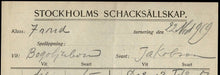 Load image into Gallery viewer, Efim Dmitriyevich Bogoljubow  v E Jacobson (score sheet) Schultz Memorial Tournament 1919
